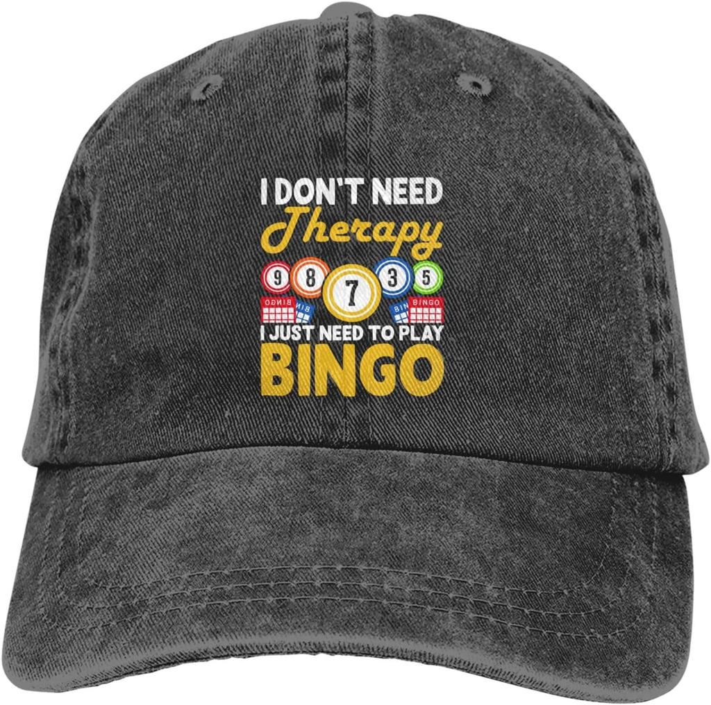 Galna Bingo Människor Basebollkeps Golf Pappahatt Justerbar Original Klassisk Lågprofil Keps Herr Dam