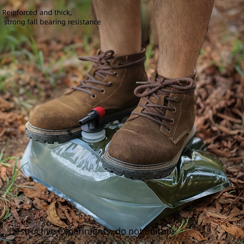 1pc, 1.98gal Folding Water Storage Bag With Faucet, Large Capacity Portable Water Container For Outdoor Camping Hiking Travel