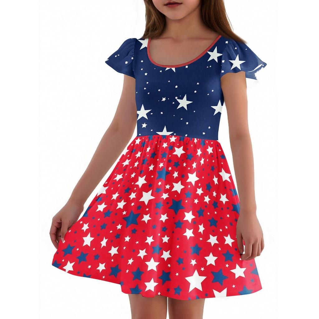 Dziewczęce sukienki z rękawami dla maluchów Sukienki na co dzień, na imprezę, do szkoły, ubrania dla dziewczynek