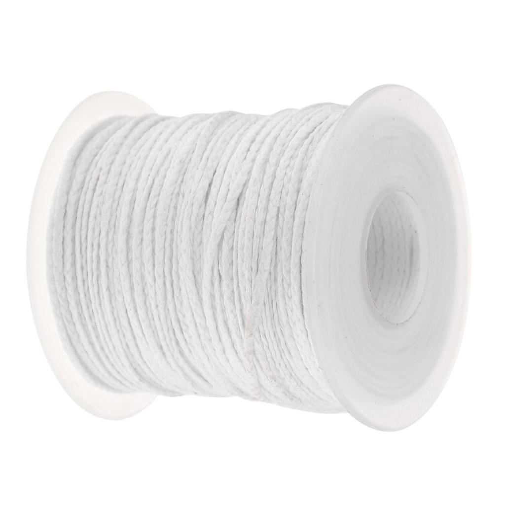 Wick , Brand New Cotton Braid Candle Wool, 61M Roll for   Oil Lamps, No Wax
