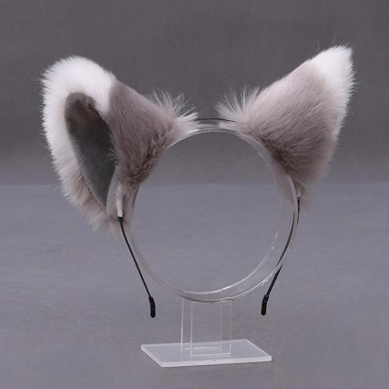 Women Hairband Cute Lolita Simulated Anti-slip Hair Accessories Photograph Prop Cosplay Party Plush Fox Cat Ears Hair Hoop Party Supplies