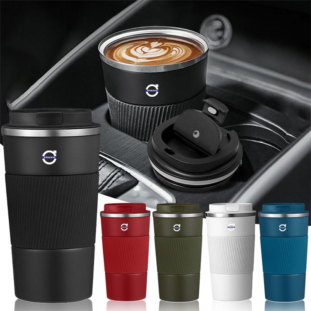 Car Badge Portable Stainless Steel Thermos Mug Coffee Cup Accessories For Volvo RDESIGN V60 XC60 XC60 XC90 XC90 C30 S80 XC40 S80