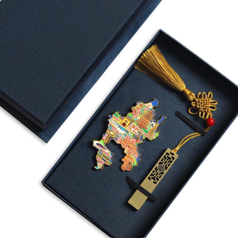 Binzhou Gelber Fluss Turm Magnet, Haifeng Pagode & Zhonghai Park. Kulturtourismus-Geschenk.