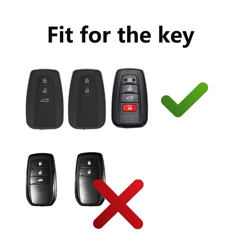 Transparent Black Tpu Key Case For Toyota Corolla Rav4 Camry 70 Prado Rav 150 2 3 4 Button Car Key Cover Fob Holder Accessories