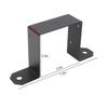 Fencing Projects 3.5 X 3.5 Inches 4x4 Post Bracket U Bracket For Fencing Rust Resistant Finish Carbon Steel Material