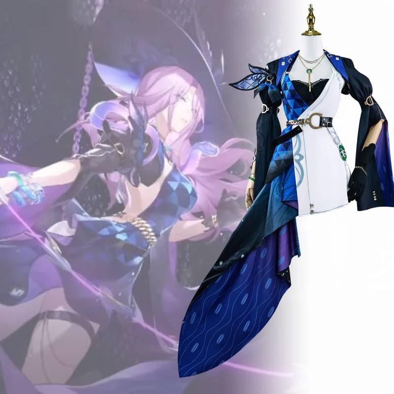 Luxurious Jade Cosplay Costume Comfortable Polyester Fabric Anime Roleplay Outfit