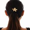 ins simple flower rubber band bow metal hair band, simple elastic hair rope head jewelry