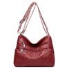 Middle-aged and Elderly Bag Middle-aged Soft Leather Single-shoulder Crossbody Bag Large-capacity Grandma Bag Casually