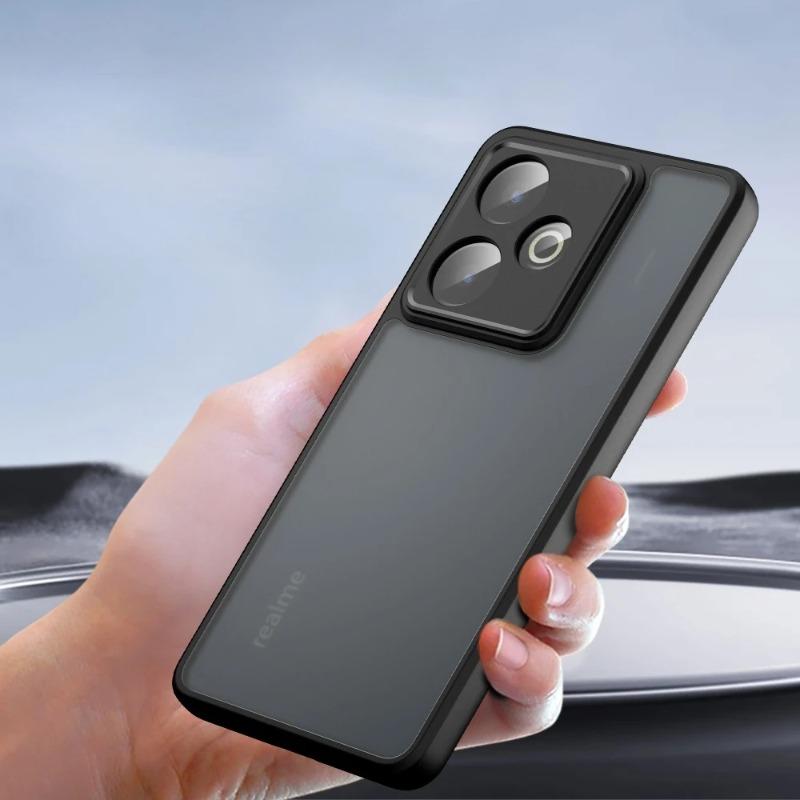 GT7 Matt Akryl Stötsäkert Skal för Realme GT 7 GT 7Pro Neo 7x Hård PC Mjuk Ram Genomskinligt Skydd Baksida Skal