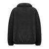 Women's Fashion Solid-Color Fleece-Lined Stand-Up Collar Long-Sleeve Hoodie Casual Top