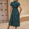 Women's Long Dress Maxi Dress Casual Dress Chiffon Dresses Swing Dress Casual Mature Outdoor Daily Date Ruffled Short Sleeve V-neck Dress