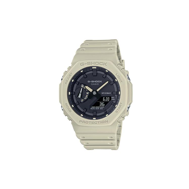 CASIO Men Liquid Crystal/Analog Dual Display Series Black Watch GA-2100-5APR GA-2100-5APR