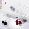 Velvet Fluffy Ball Earrings: Cute Summer Cotton Jewelry Gift for Women