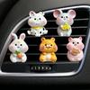 Car Air Stylish Vent Clip Rat Tiger Rabbit Dog Pig Perfume Clip Decoration Set