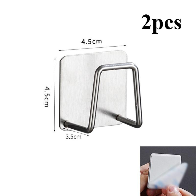 

2/4pcs Kitchen hooks, Kitchen Sink Sponge Holder, Dishcloth Sponge Drain Rack, Storage Shelf