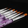 Premium 7pcs Uv Gel Nail Art Brush Set Ideal For Salon And Home Use