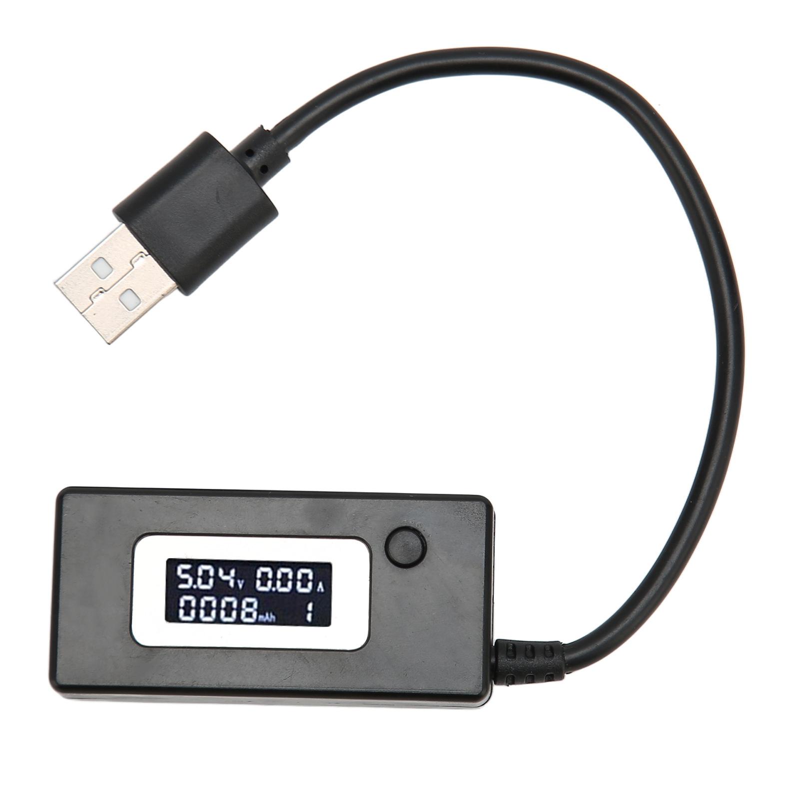 

USB Тестер Напруги та Струму РК-дисплей 50мА‑3500мА USB Мультиметр 3‑15В 0.05А‑3.50А