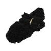 Fashion Celebrity Curly lamb wool flats woman metal buckle band furry mary janes ladies winter shoes plush loafers sheep fur moccasins