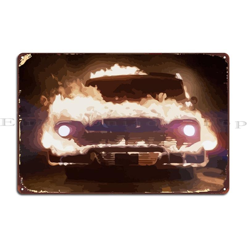Christine On Fire Metal Plaque Rusty Classic Cinema Designing Iron Tin Sign Poster 20x30cm
