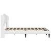 Bed Frame with Headboard White 120 x 190 cm Faux Leather