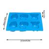 2 Pack Food Grade Silicone Baking Molds Set With 6 Cavity Animal Shape Lions Hippo Bear For Homemades Chocolate Ice Jellies