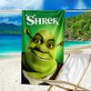 Ultra-weiches Strandtuch mit Shrek-Thema, ideal für Pool - Camping, Tauchen - Perfekter Reisebegleiter, Lebendiges Strandtuch.
