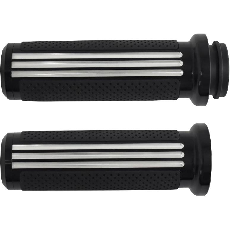 HDBUBALUS 1" Electronic Throttle Defiance Handlebar Grips 25mm Hand Grips Fit for Harley Touring Street Glide Road King Road Glide Electra Glide