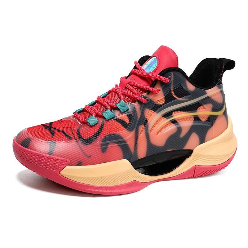 006 Men's Women's Basketball Shoes Night Light Fashion Sports Low Top Mesh Anti Slip Training