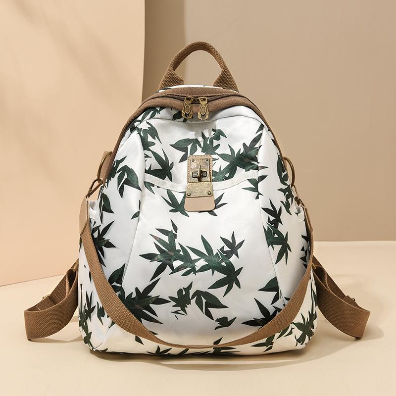 Oxford Print Rucksack Damen Wasserdicht Pendler Reisetasche Multifunktionsrucksack