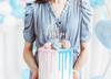 Partydeco Topper Drewniany "Oh Baby" 17Cm