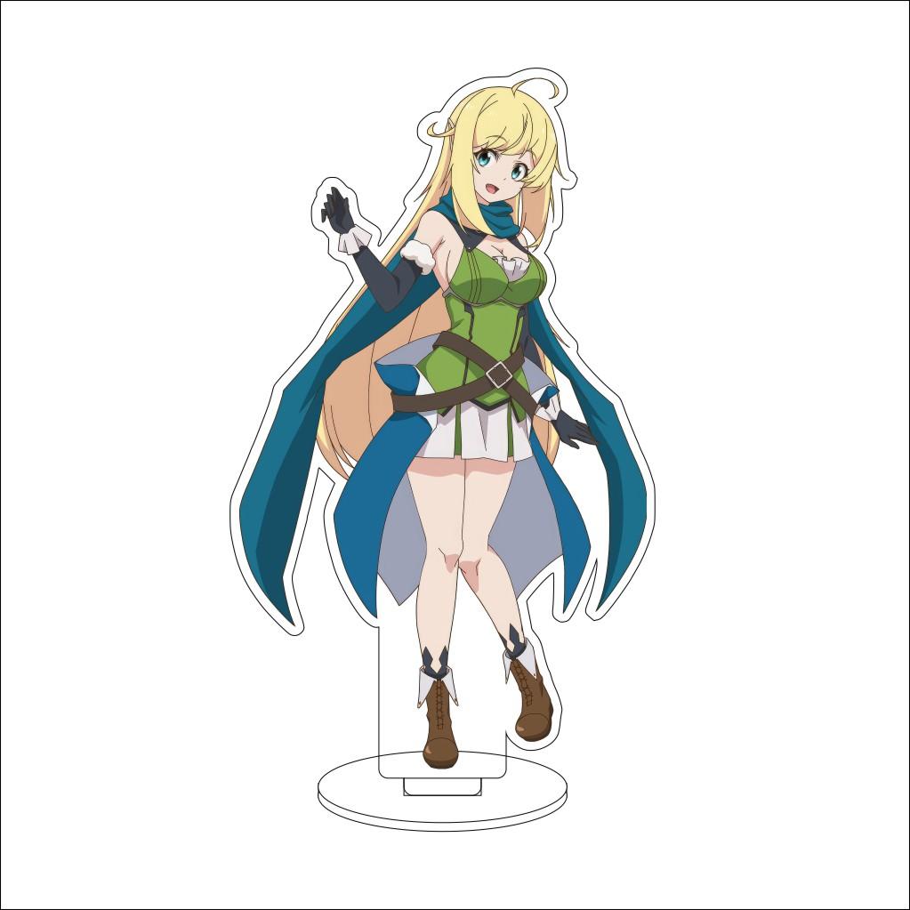 16CM Anime Cosplay Acrylic Stand Ornaments Azusa Falufal Sharula Haruka Flattelude Figure Stand Halloween Gifts