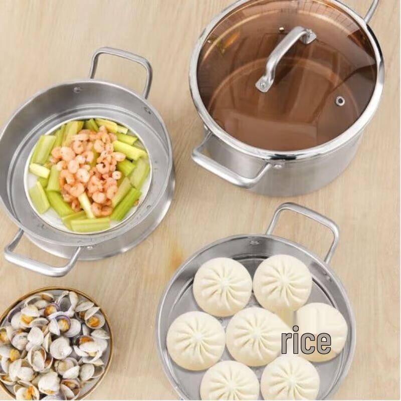 KBH 304 Edelstahl 3-stufiger Dampfgarer