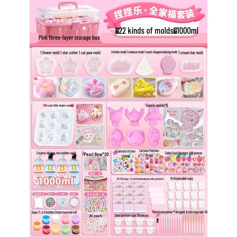 DIY Squishy Toy Kit - Food Grade Silicone Glue for Kids' Crafting