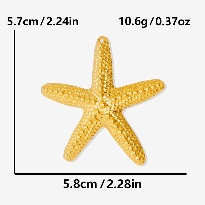 6pcs/Lot Stainless Steel Ocean Animal Charms For Jewelry Making Earring Necklace Starfish Coral Seahorse Pendant DIY Accessories