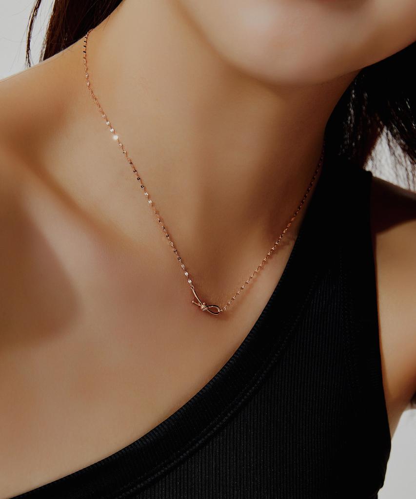 Helene Jewelry 14K Knot Rope Necklace
