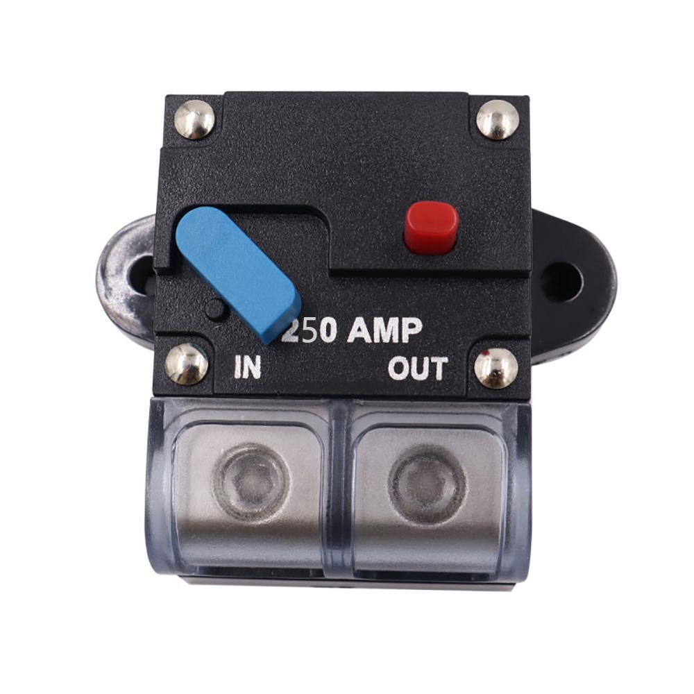250Amp Circuit Breaker Reset 12V-48V Car Boat Stereo Audio Fuse Automatic Switch