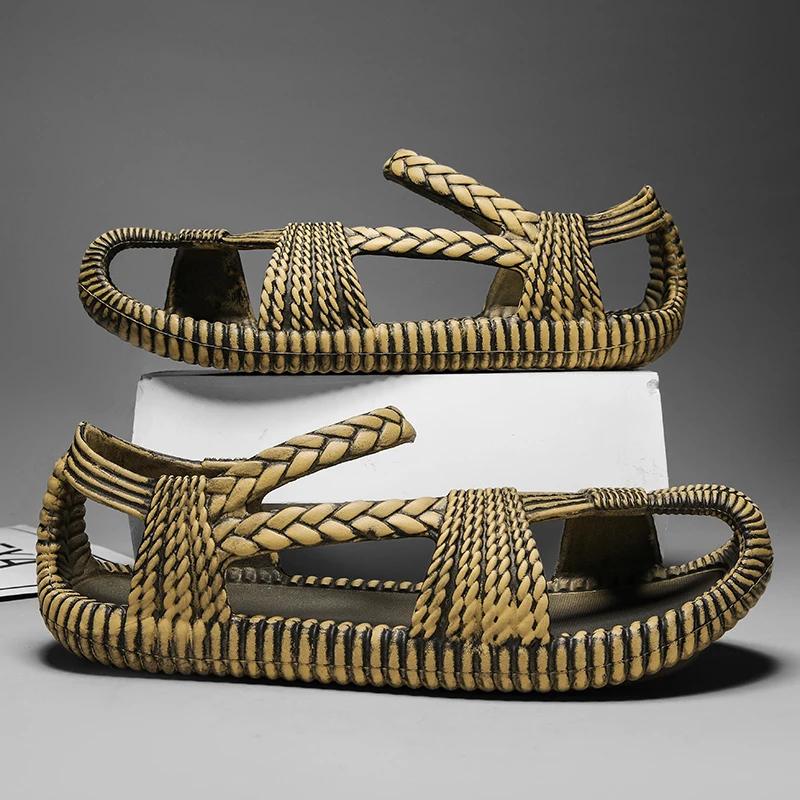 Summer's New Large-sized Casual Sandals for Men and Women Fashionable and Comfortable Outdoor Beach Slippers Chanclas De Hombre