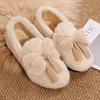 Ladies' Thickened Winter Soft-Sole Shoes Non-Slip, Lightweight, Fleece-Lined Indoor Cotton Slippers Stylish and Casual