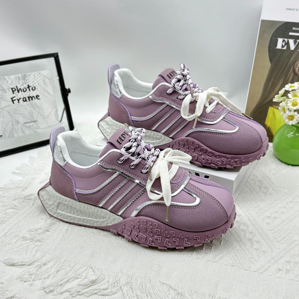 New women's shoes 2025 spring soft-soled not tired Forrest Gump shoes light luxury high-end versatile soft-soled German training shoes