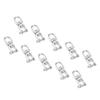 10Pcs Rotating Snap Stainless Steel Double Ended Swivel Hook Shackle Rigging Accessories M5