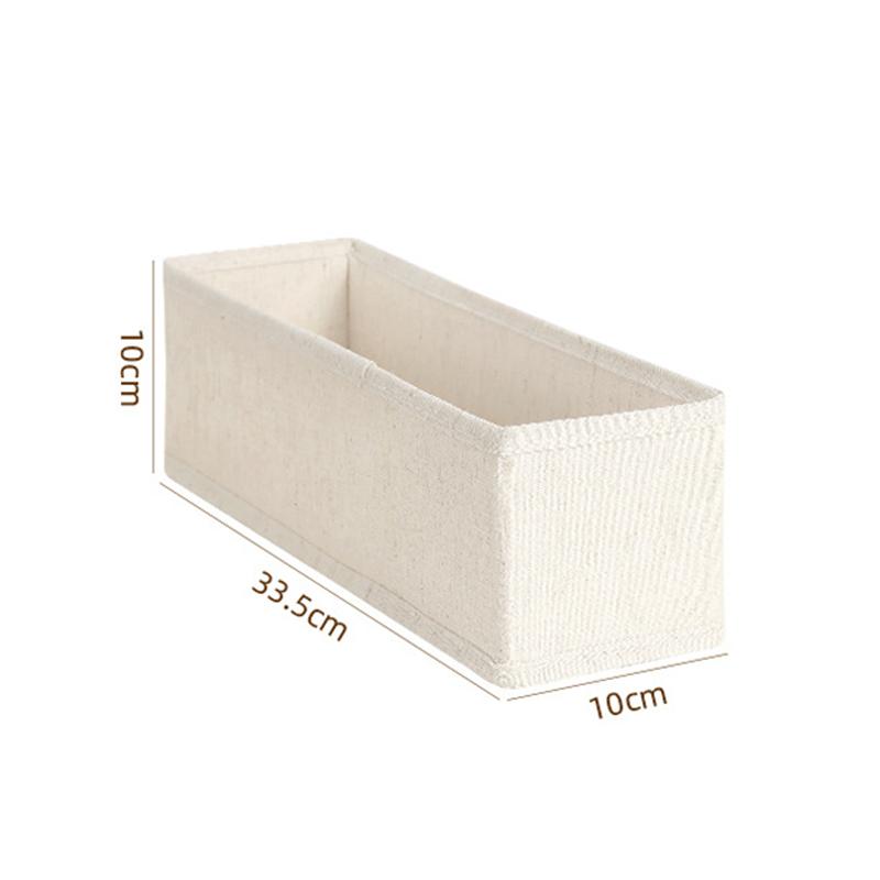 

Ящик для хранения вещей в шкафу Ящик для хранения одежды Ящик для хранения футболок джинсов нижнего белья брюк Органайзер-коробка бежевый