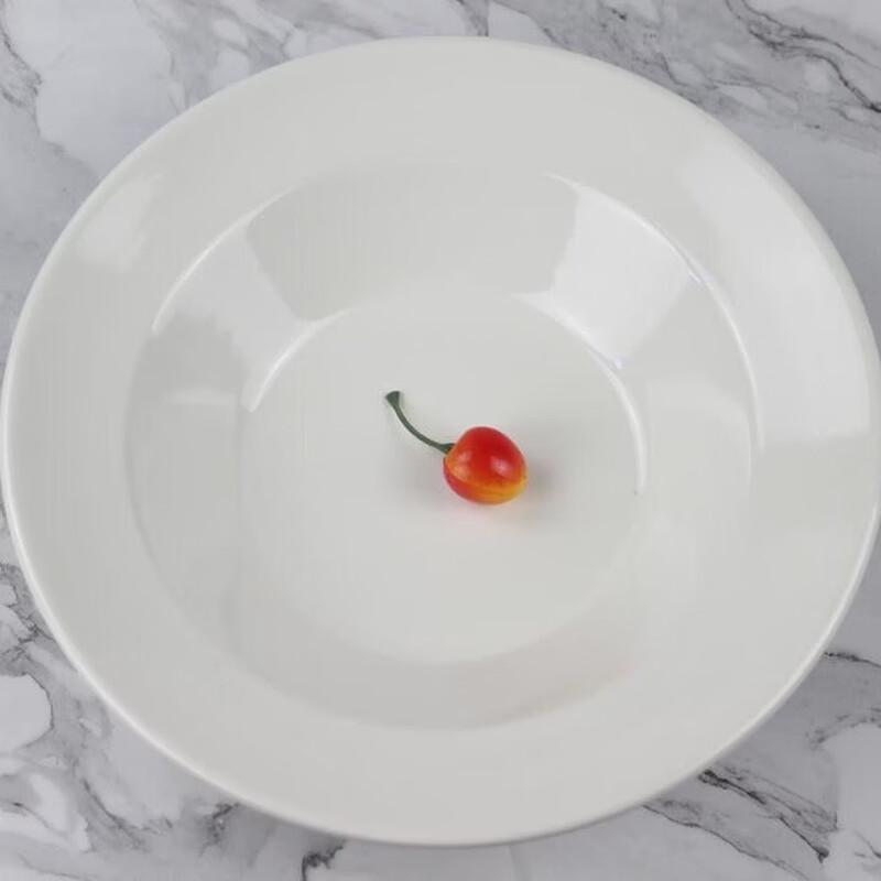 Nordic Style Milky White Ceramic Soup Plate