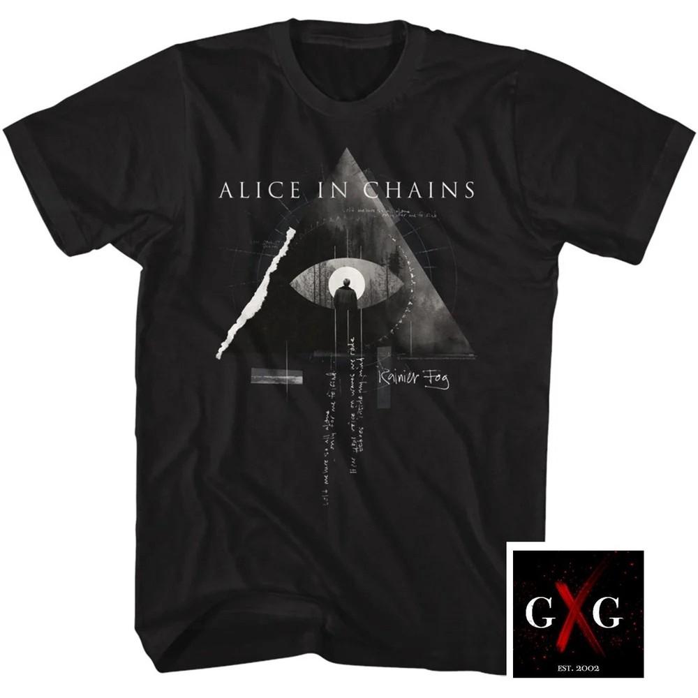 ALICE IN CHAINS CD Cover RAINIER FOG Offizielles SHIRT XL Neues Facelift gibt Schmutz nach Unisex T-Shirt
