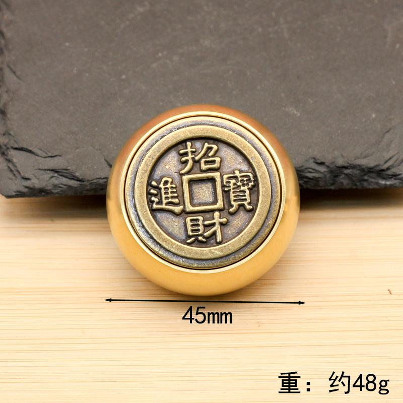 Popular brass rotating handle piece, six-sided rotating combination for attracting wealth and treasures, multi-sided rotating st