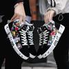 Men's Shoes New Fashion High Top Sneakers Men Casual Canvas Shoes Boys Zapatos De Hombre Tenis Masculino Lace Up Jm98