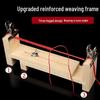 Weaver Wooden Bracelet Weaving Frame - Handmade DIY Red String Lanyard Tool & Cord Fixer.