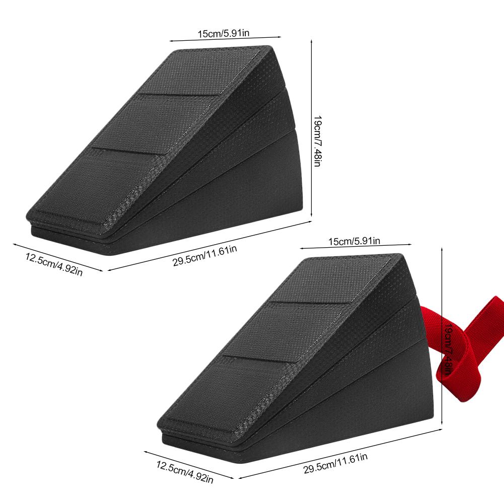 Squat Wedge Block Slant Board Multi-Functional Calf Raise Block Adjustable Foot and Calf Stretching Incline Wedge for Home Gym