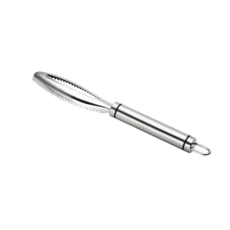 Fast Remove Fish Scales Scraper Fish Skin Brush Stainless Steel Fish Scales Remover Kitchen Fish Bone Tweezers Kitchen Gadgets