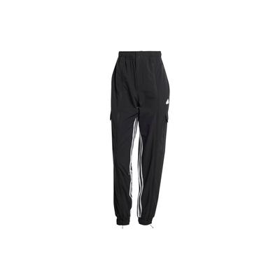 Dance All-Gender Versatile Woven Cargo Tracksuit Bottoms With Three Stripes And Colorblock Design Women Bottoms Black IN1826