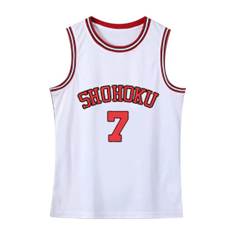 Slam Dunk Classic Jersey Set: Hanamichi Sakuragi #10 & Kaede Rukawa #11 - Customizable Basketball Uniform